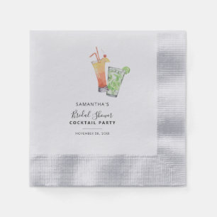 Brautparty Cocktail Party Modernes Party Papier Serviette