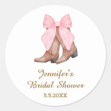 Brautparty Cowgirl Stiefel mit Bogen Western