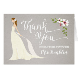 Brautparty Dankeschön Karte - Strawberry Blonde