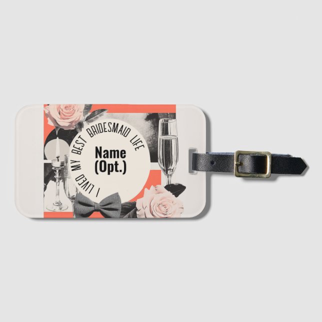 Brautparty Dankeschön, Modernes Vintages Mittelalt Gepäckanhänger (Vorderseite (Horizontal))