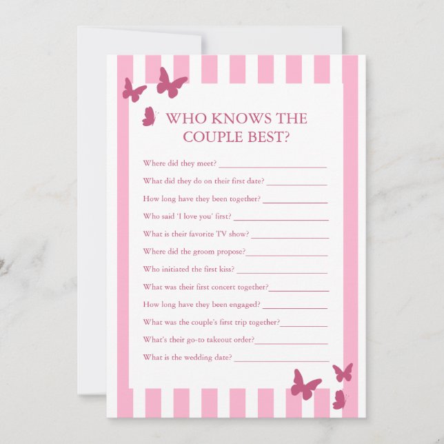 Brautparty, das das beste Spiel kennt (Vorderseite)