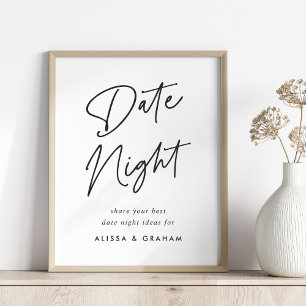 Brautparty Date Jar Sign Poster