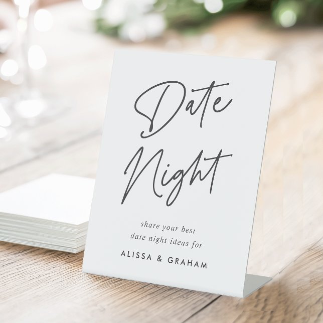 Brautparty Date Jar Sign Sockelschild (Von Creator hochgeladen)