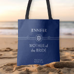 Brautparty der Nautischen Hochzeit Mutter der Brau<br><div class="desc">Brautparty Tasche mit nautischen Thema, um für jedes Mitglied in Ihrem Brautparty personalisieren. Der benutzerdefinierte Text enthält Ihren Gastnamen, Ihre Rolle oder Beziehung und den Namen der Braut und des Bräutigams sowie deren Hochzeitstermin. Will man sich in das Design-Tool zu wagen, kann man auch die Hintergrundfarbe, den Text und das...</div>