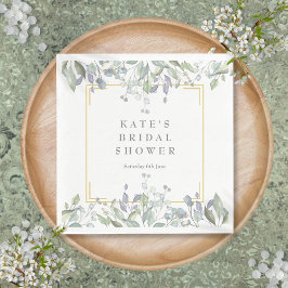 Brautparty der Wasserfarbe Lilac Serviette