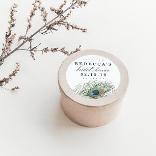 Brautparty der Wasserfarbenfeder Runder Aufkleber