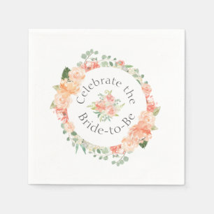 Brautparty des Blumenrings Serviette