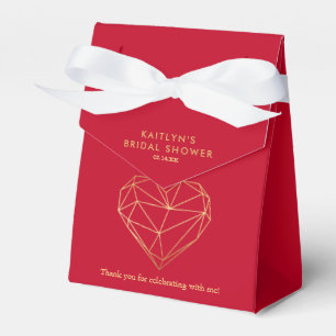 Brautparty des geometrischen Herzens Geschenkschachtel