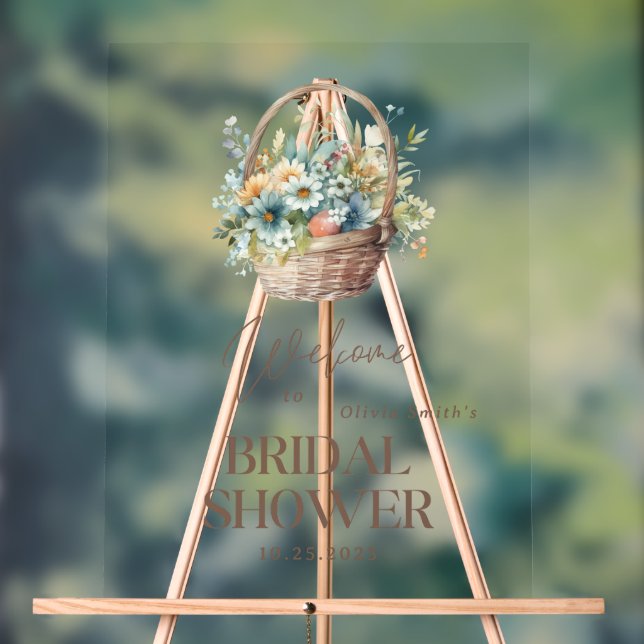 Brautparty des Marktes, Blumenkohl-Brautparty Acrylschild (Neutral)