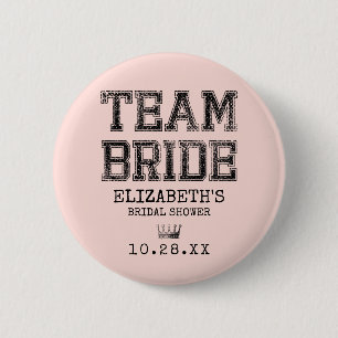 Brautparty des rosa Kollegiums Button