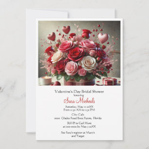 Brautparty des Valentinstag Einladung