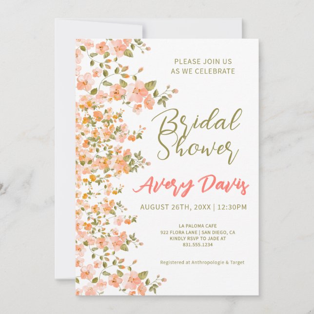 Brautparty Einladung (Vorderseite)