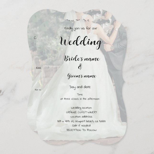 Brautparty Einladung (Vorne/Hinten)