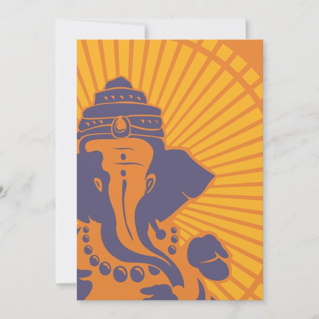 Brautparty-Einladung Lord-Ganesh Einladung (Vorderseite)