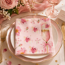 Brautparty-Einladung 'Petals, Pearls & Prosecco'