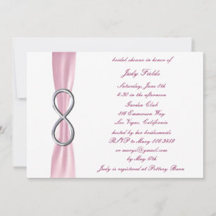 Brautparty-Einladung Pink Infinity Einladung