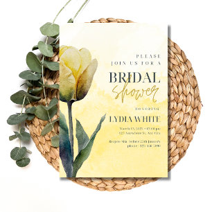 Brautparty-Einladung Tulpe Florale Brautparty-Einl Einladung