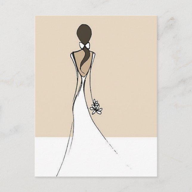 Brautparty Einladungspostkarte (Vorderseite)