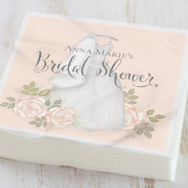 Brautparty Elegant Einfaches Modernes Blumenkleid Serviette