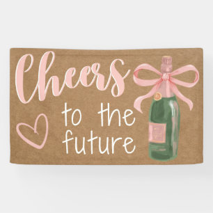 Brautparty Engagement Partei rosa Anrufer Banner