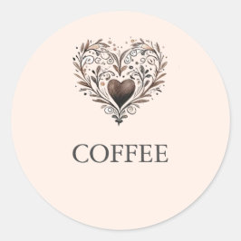 Brautparty-Etiketten für Kaffee-Bar Runder Aufkleber