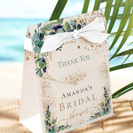 Brautparty eucalyptus Glitzer vielen Dank Geschenkschachtel