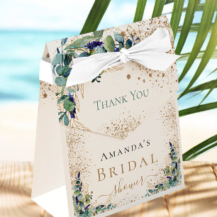 Brautparty eucalyptus Glitzer vielen Dank Geschenkschachtel