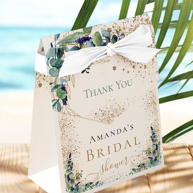 Brautparty eucalyptus Glitzer vielen Dank Geschenkschachtel (Von Creator hochgeladen)