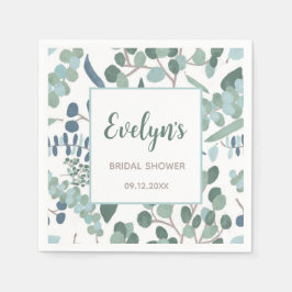 Brautparty Eucalyptus Serviette