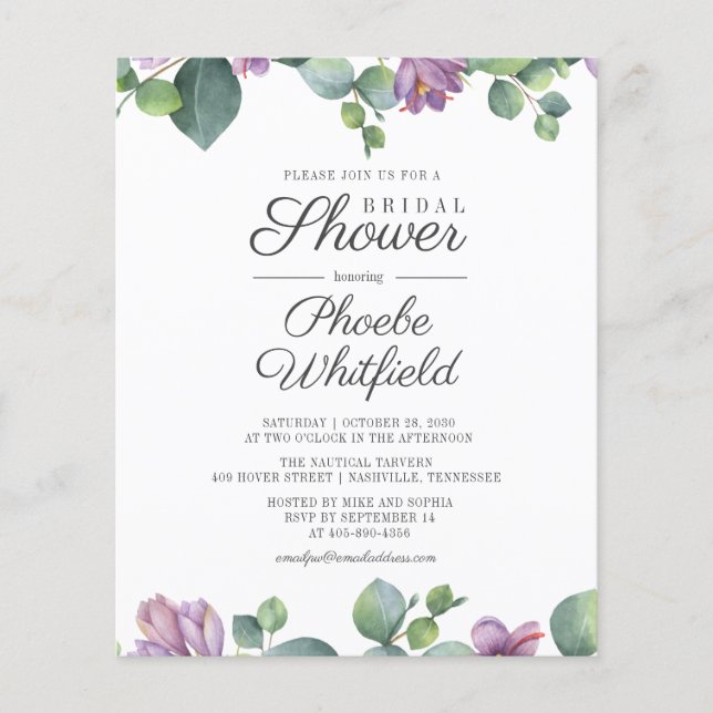 Brautparty Eukalyptus Grünpflanzen Sukkulent (Vorderseite)