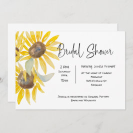Brautparty Fall Sonnenblumen Einladung