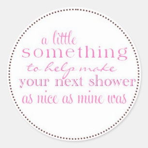 Brautparty Favor Tag Runder Aufkleber