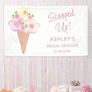 Brautparty floral banner