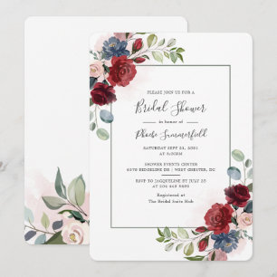 Brautparty Floral Einladung