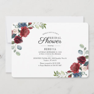 Brautparty Floral Einladung