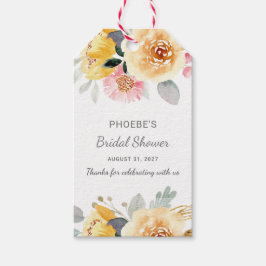 Brautparty Floral Modernes botanisches Wasser Geschenkanhänger