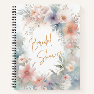 Brautparty floral notizbuch