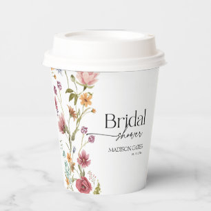 Brautparty Floral Pappbecher
