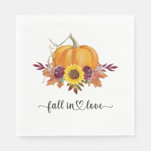 Brautparty "Floral Pumpkin Fall" Serviette