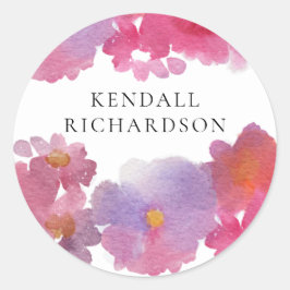 Brautparty Floral Runder Aufkleber