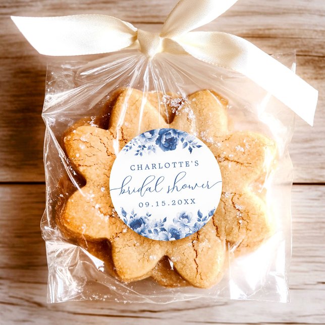 Brautparty Floral Runder Aufkleber (Von Creator hochgeladen)