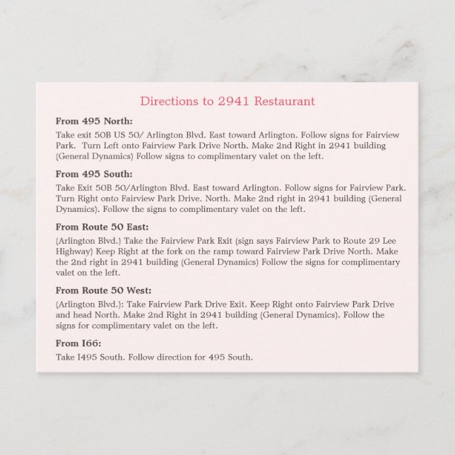 Brautparty Floral Streifen Restaurant Richtung Einladungspostkarte (Vorderseite)