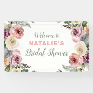 Brautparty Floral Watercolor Banner