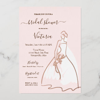 Brautparty Folieneinladung