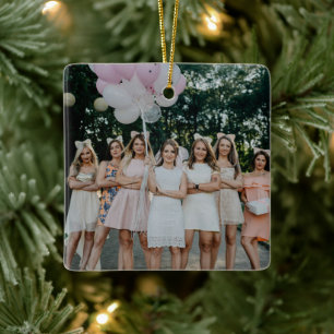 Brautparty Foto Bride Bridesmaids Freunde Keramikornament