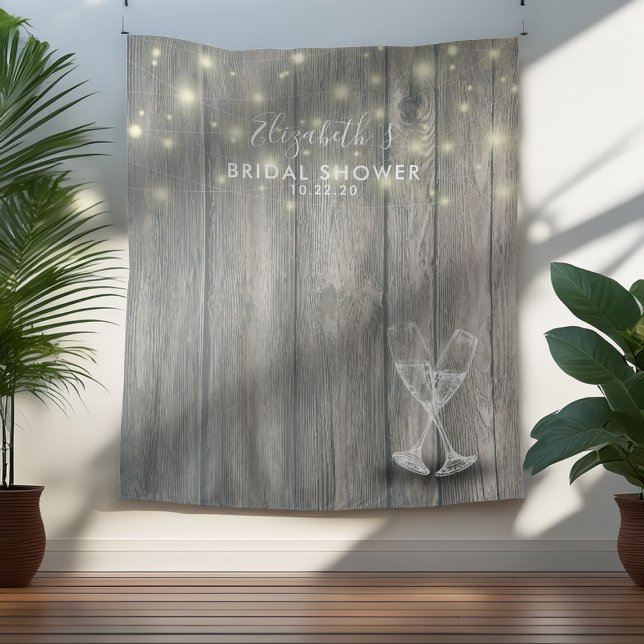 Brautparty Foto Hintergrund Champagner Glas Holz Wandteppich (Von Creator hochgeladen)