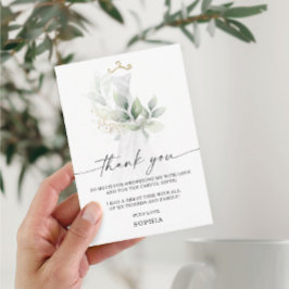 Brautparty für Aquarellen dank Karte