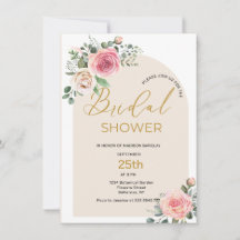 Brautparty für Aquarellfarben und Rose