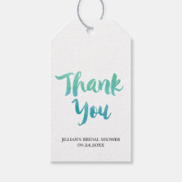 Brautparty für Aquarellkalligraphie Geschenkanhänger