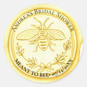 Brautparty für Bienen Runder Aufkleber